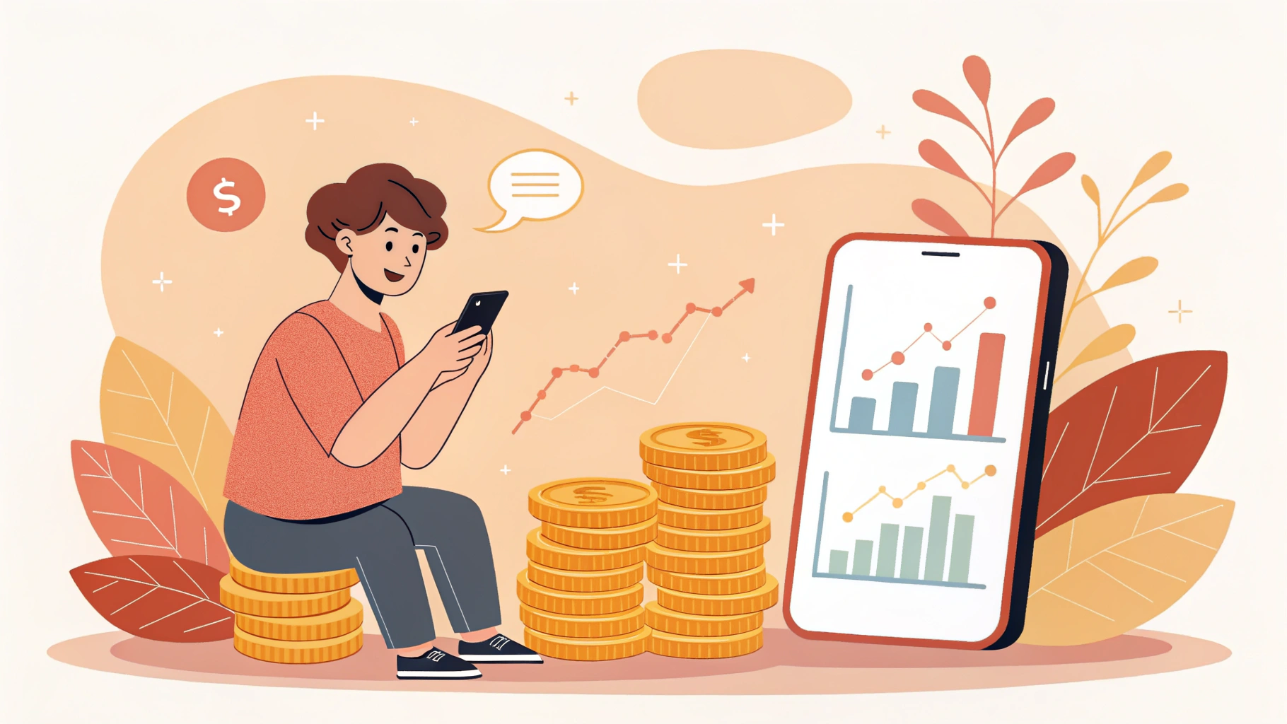 소액투자로 자산늘리기 일러스트 이미지