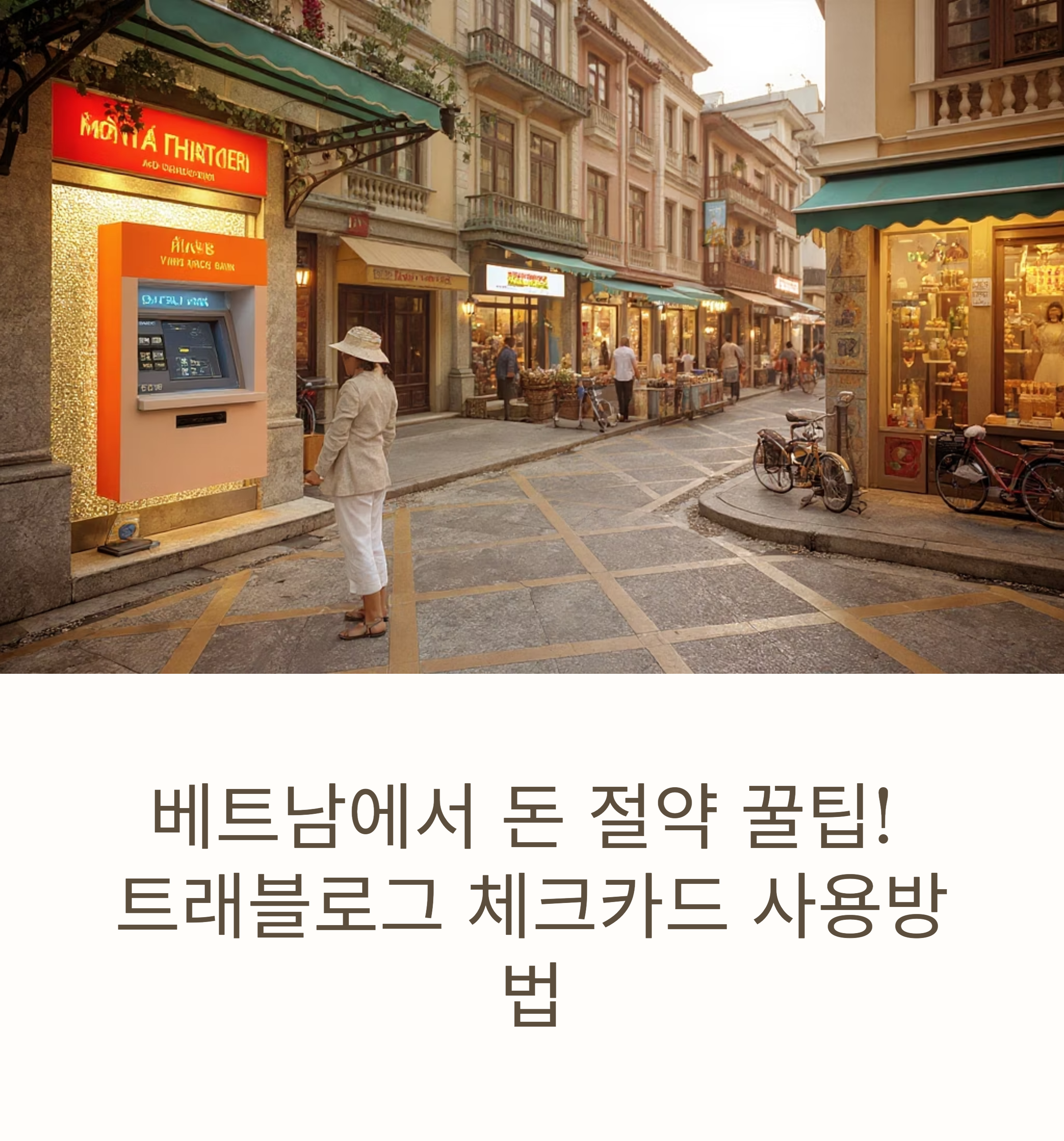 베트남에서 필수 트래블로그 체크카드 사용 가이드