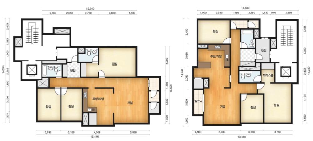 판교-원마을-12단지-평면도