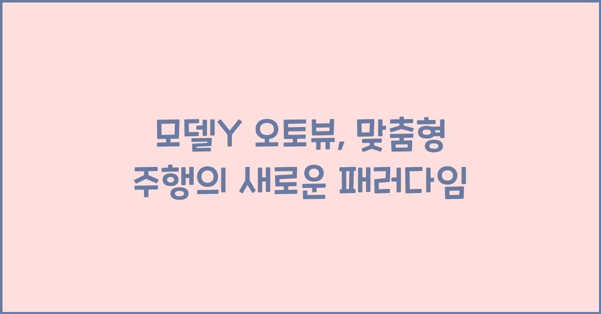 모델y 오토뷰