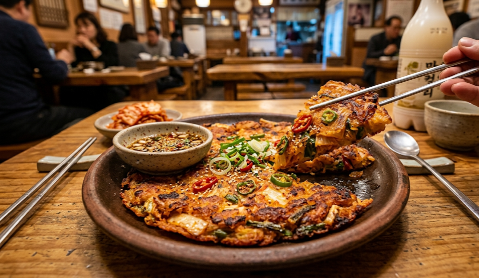 김치전 레시피 (깔끔한 김치전 만드는 핵심 포인트, 밀가루와 물 비율, 김치전 굽기 방법)