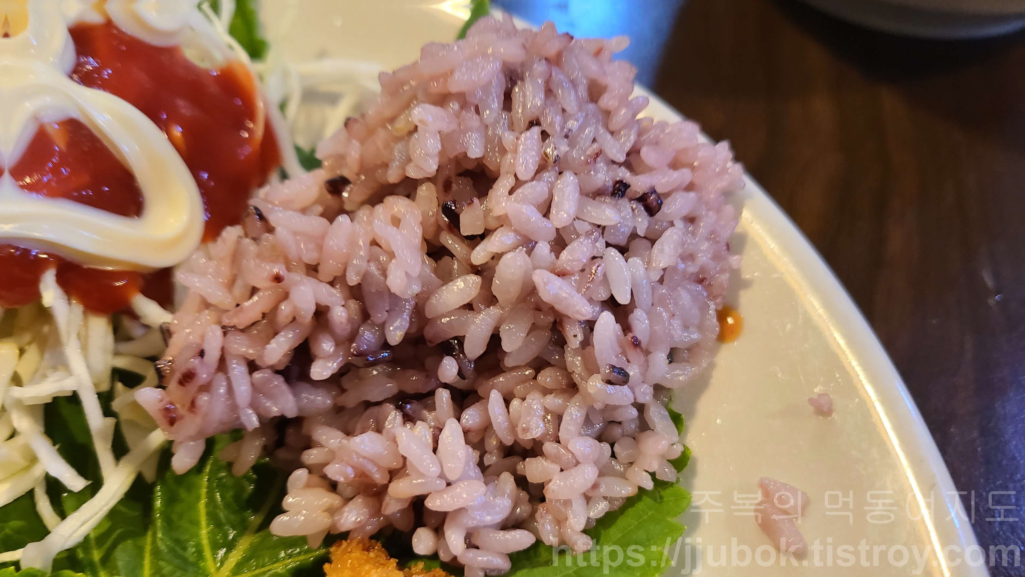 추억포차-돈까스-밥