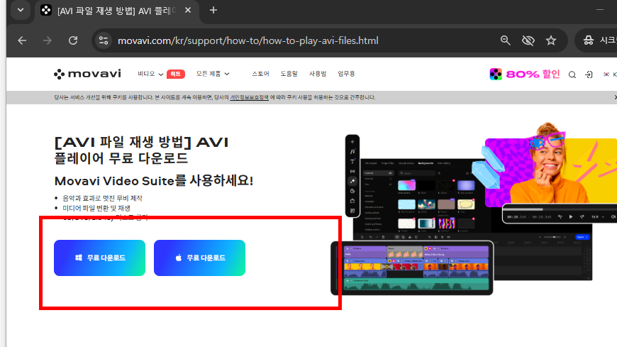 avi 파일 재생 플레이어 소개