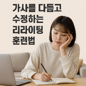 기존 곡 리라이팅 훈련