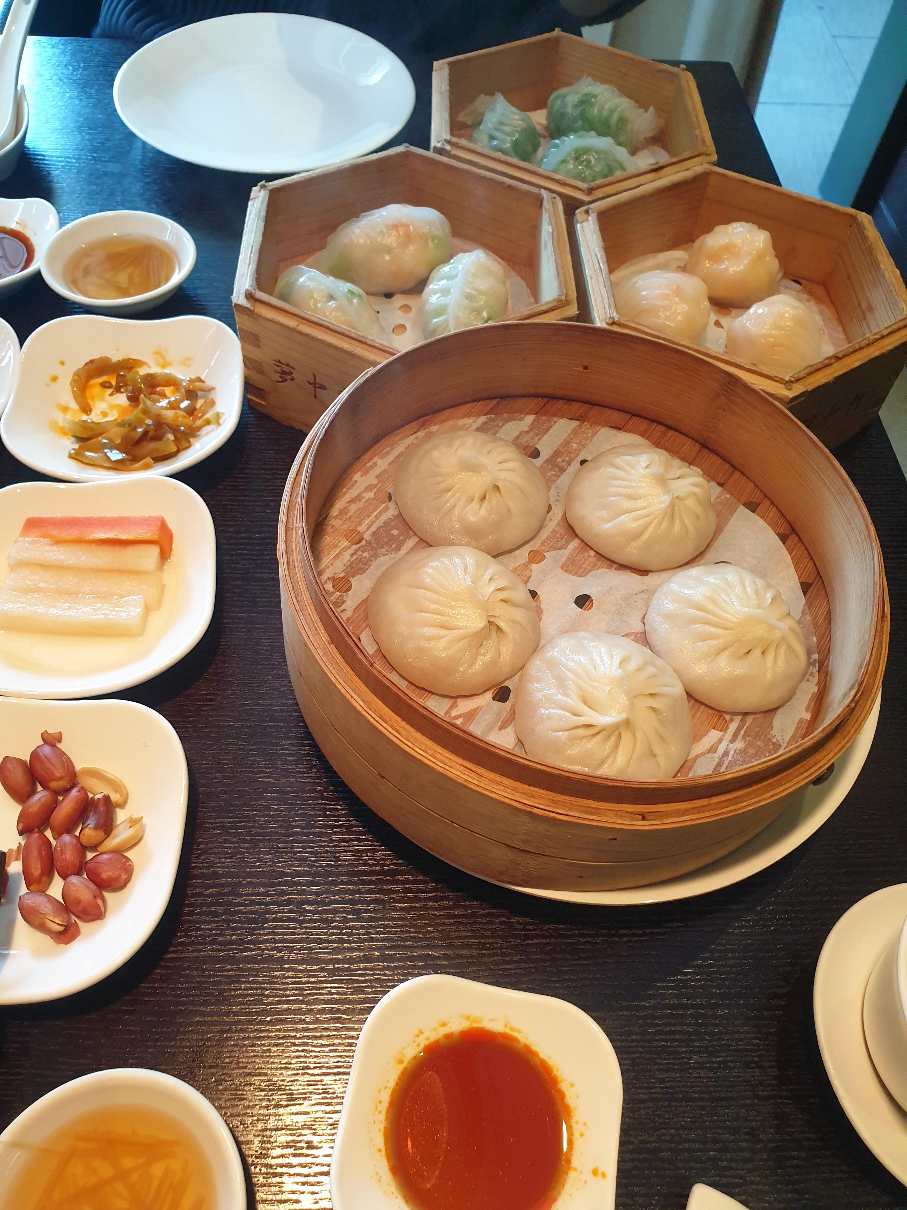 주문한 딤섬들