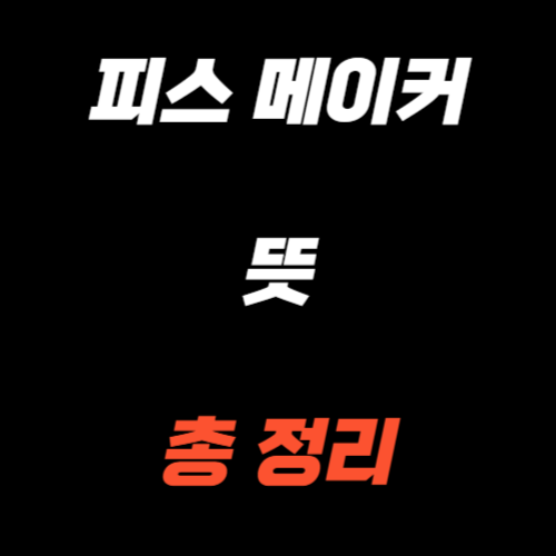 피스 메이커 뜻