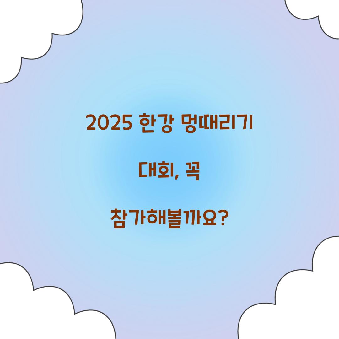 한강 멍때리기 대회