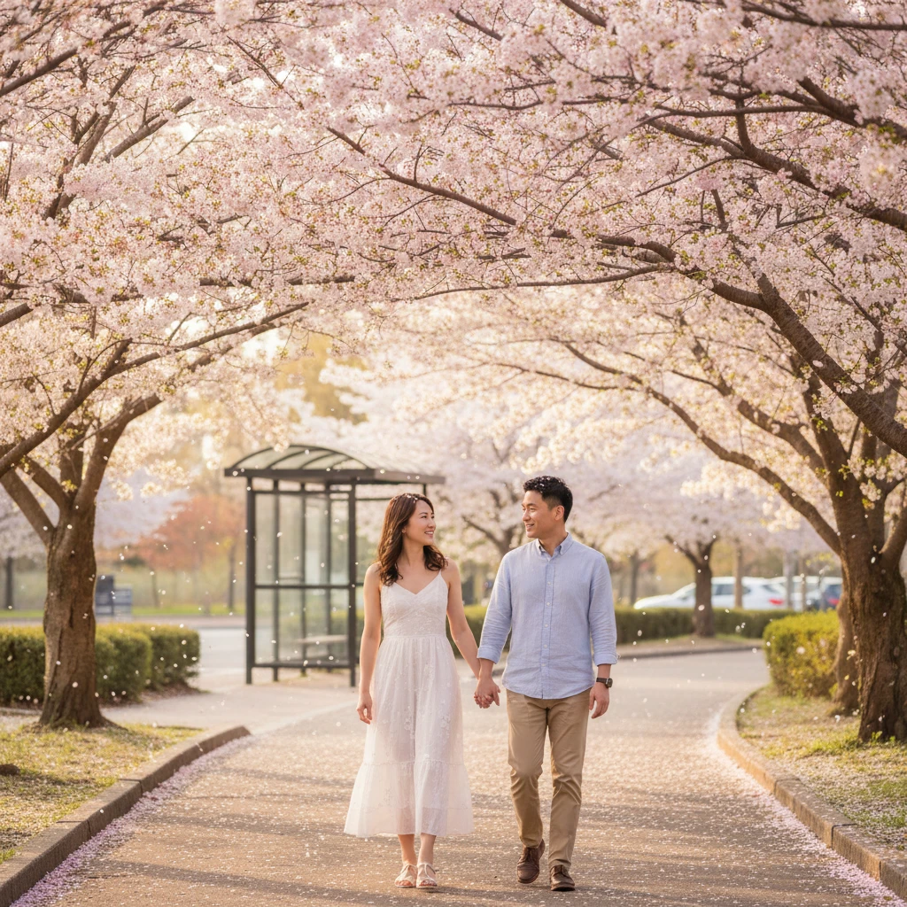 청주 흥덕구 벚꽃 만개 예상일과 무심..
