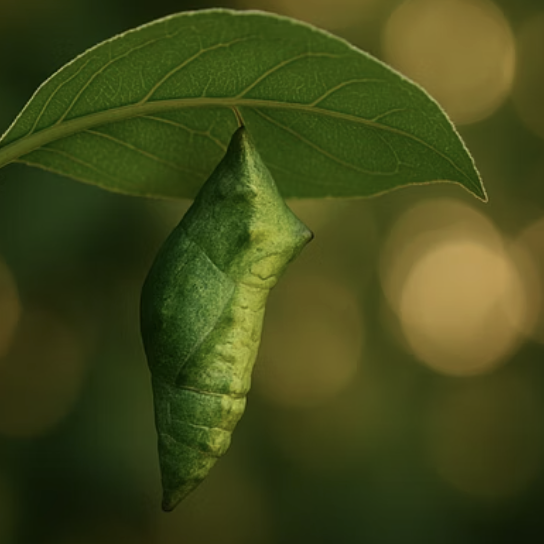 호랑나비 번데기