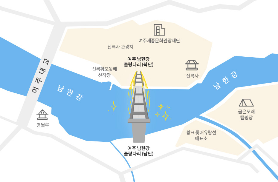 여주 남한강 출렁다리 개통 운영시간 연중무휴 무료 개방