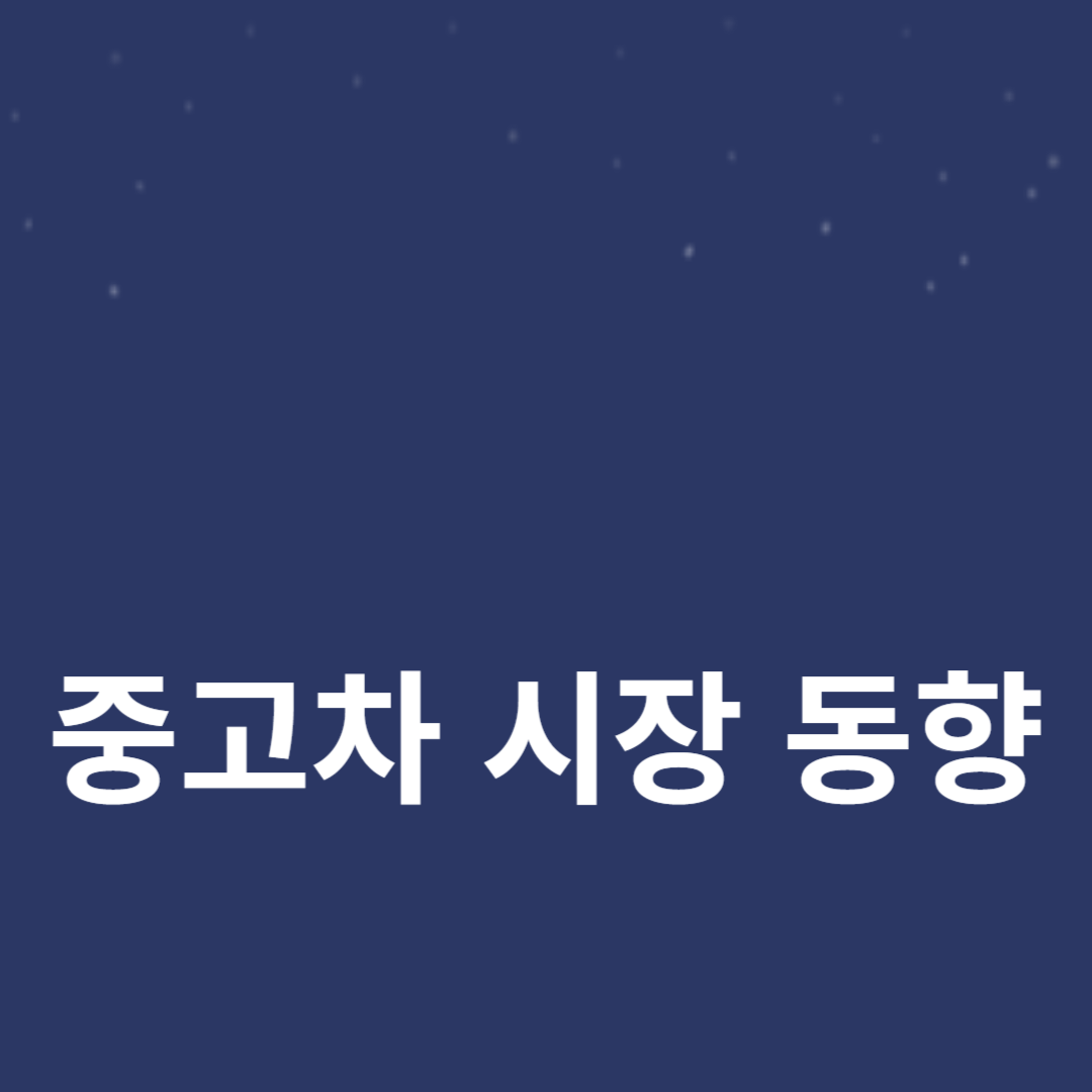 2024년 중고차 시장 가격 동향 및 구매 가이드