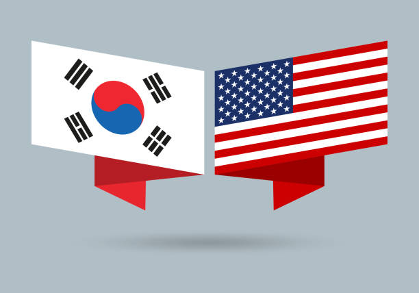 한국과 미국 사진