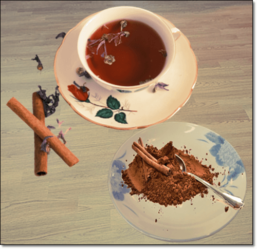 계피가루 허브 차