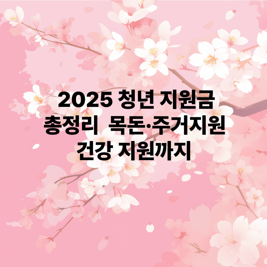 청년들을 위한 정부 지원금