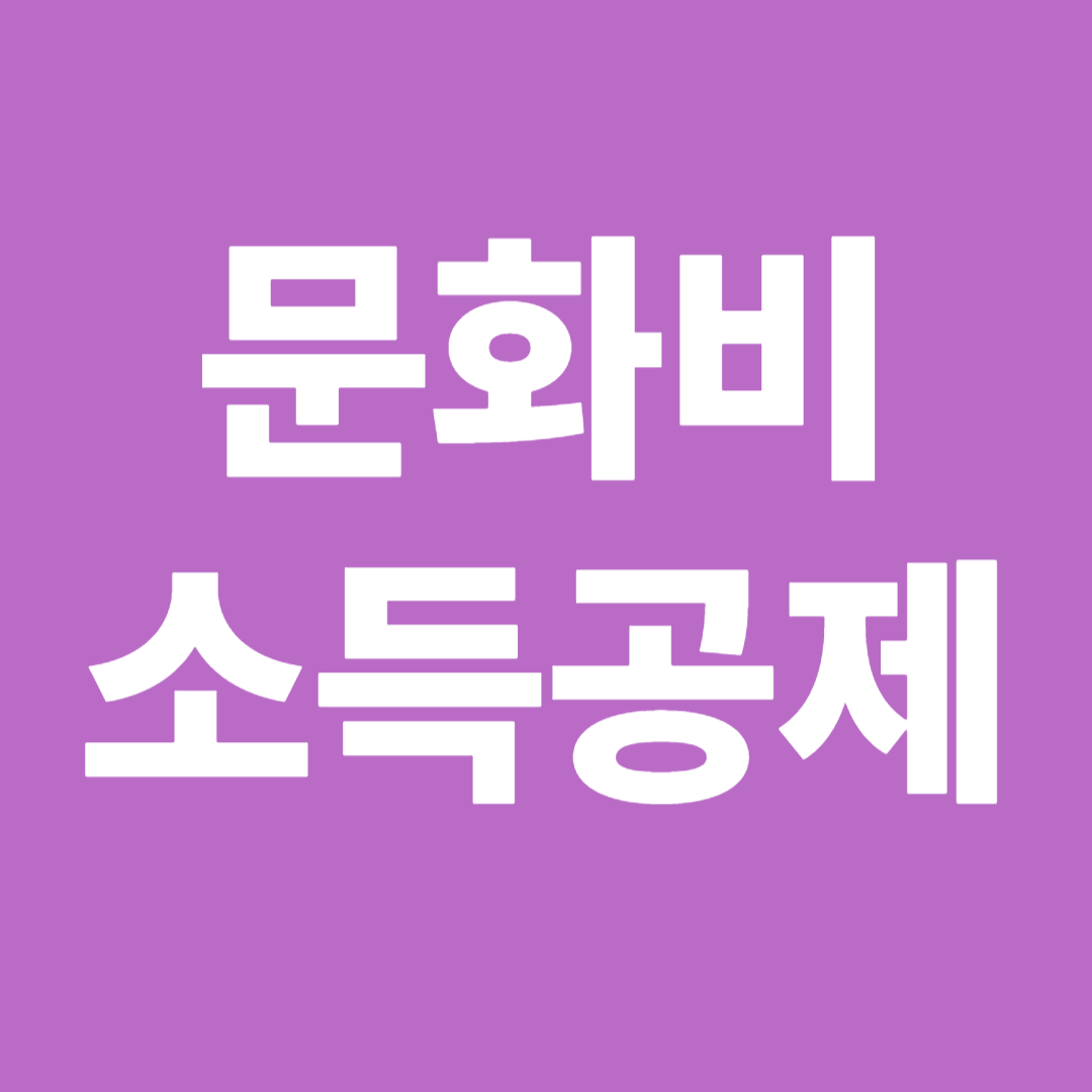 문화비 소득공제