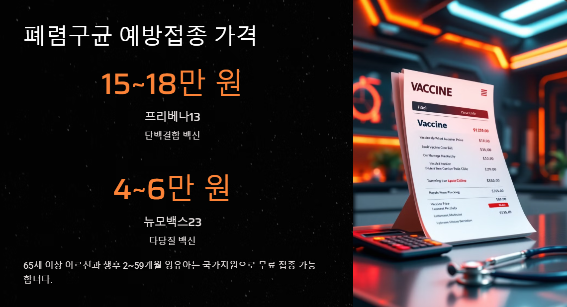 폐렴구군 예방접종 주기와 가격 부작용까지 한눈에 총정리