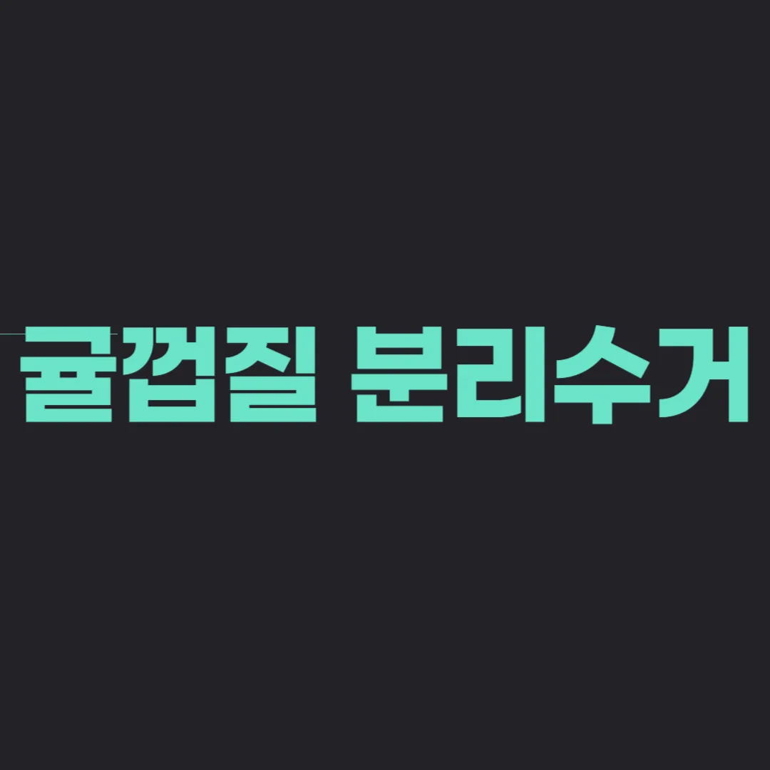 귤껍질 분리수거, 제대로 알고 버리세요! 🍊