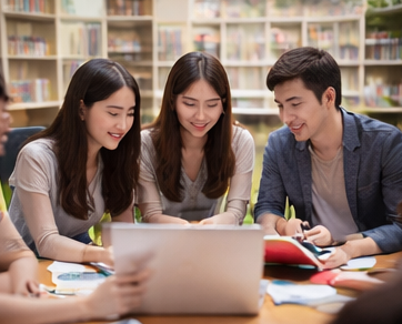 AI활용하여 과제중인 대학생