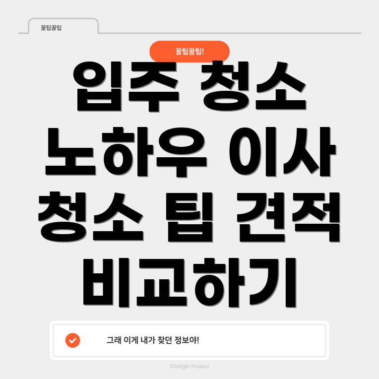 입주 청소 전문업체