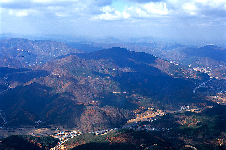 적상산 등산코스 지도