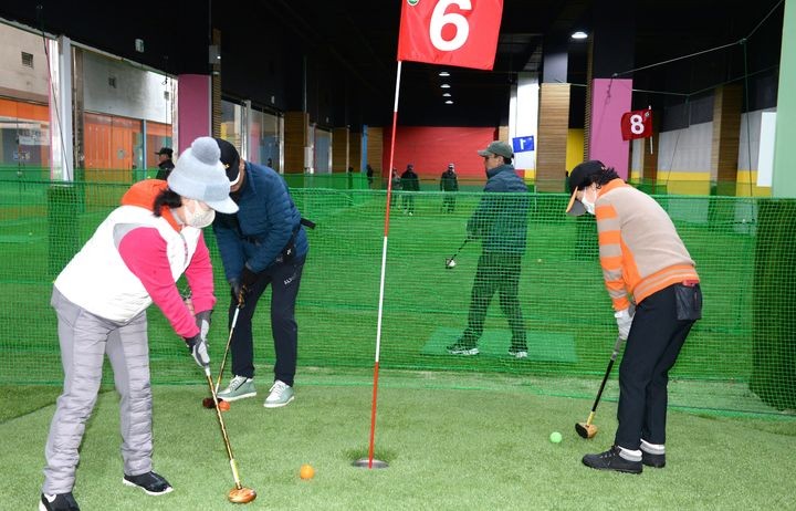 울산광역시 북구 '브라마파크골프장' (실내파크골프장)