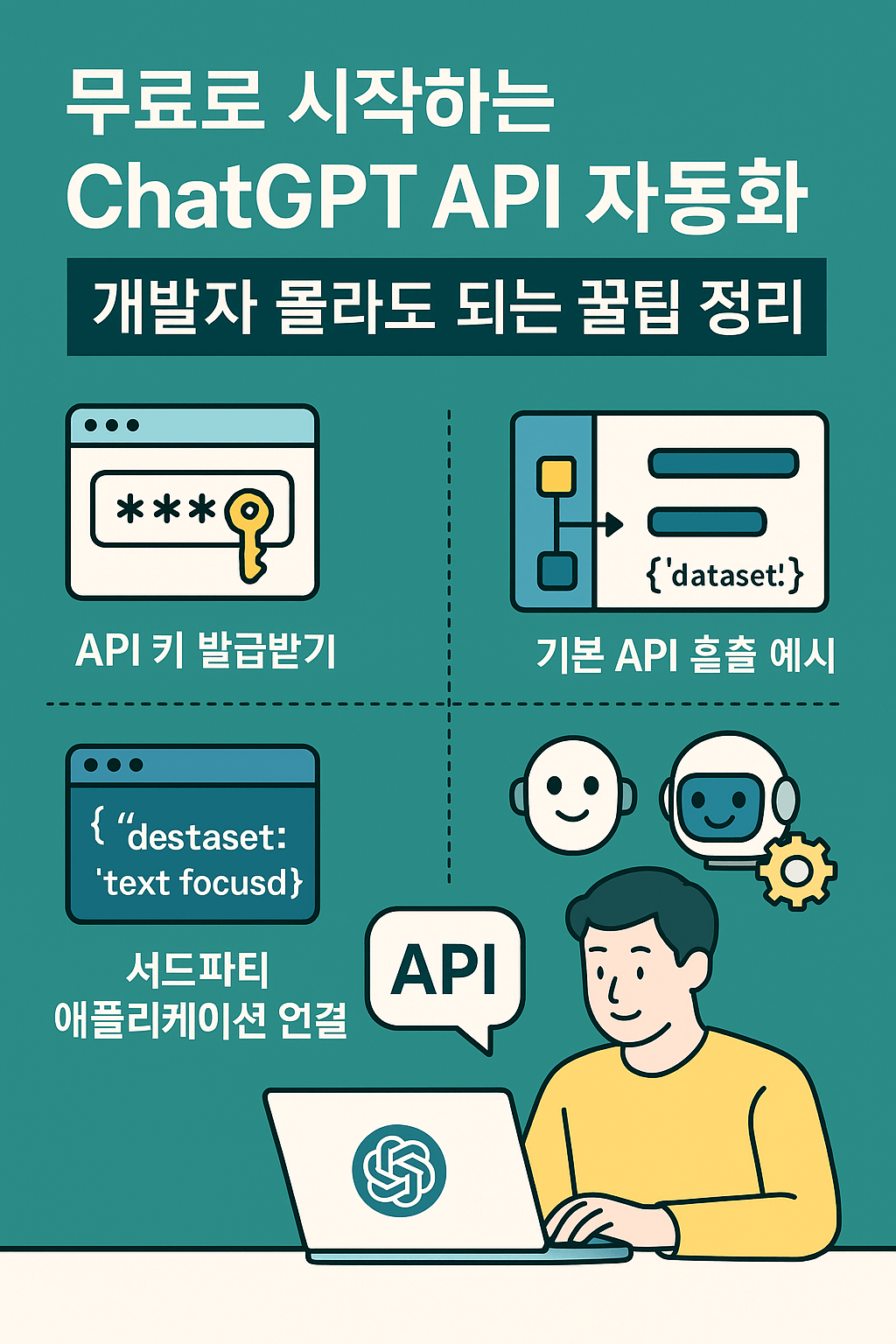 무료로 시작하는 ChatGPT API 자동화 – 노코드 자동화와 GPT 연동 가이드