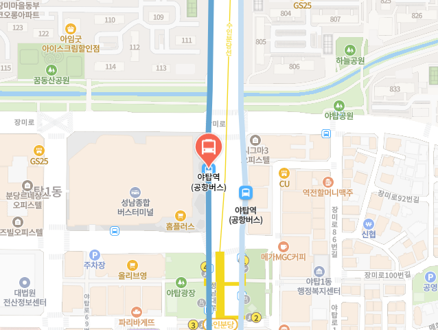 5100번 버스 노선도