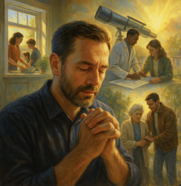 창 27:20 말씀에서 야곱이 자신보다 하나님의 하신일을 드러내며 축복받은 것을 보며&amp;#44; 저도 일상에서 일어나는 모든 일들에 대해 하나님의 도우심을 따라 살아간다는 인식을 가지고&amp;#44; 주님께 깊이 감사하며 하나님께서 하신 일을 발견하고 찬양하는 시간을 갖는 모습입니다.