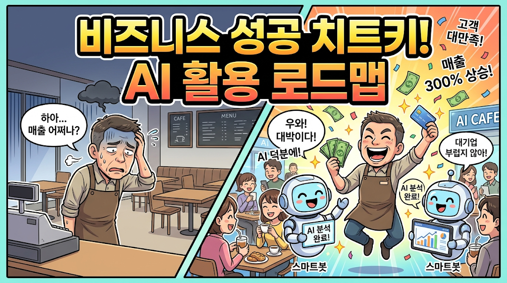 자영업도 AI를 활용하면 좋은 성과를 거둘 수 있습니다!