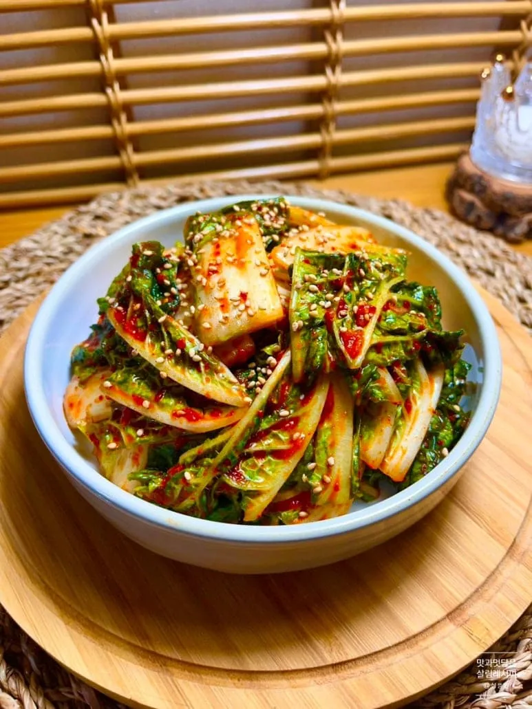 봄동 겉절이 레시피