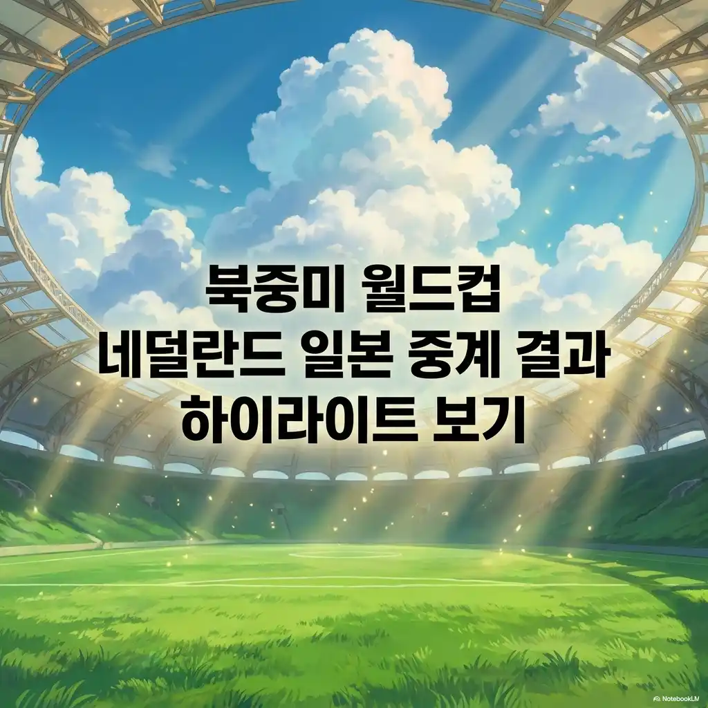 2026 북중미 월드컵 네덜란드 일본 경기 중계 결과 하이라이트 보기 썸네일
