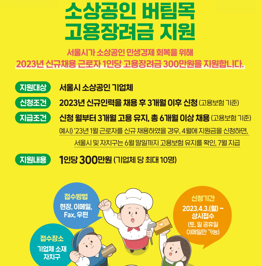 소상공인 버팀목 고용장려금