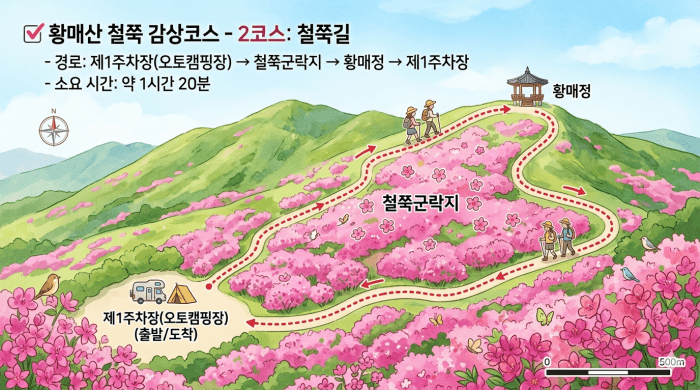 황매산 철쭉 등산코스