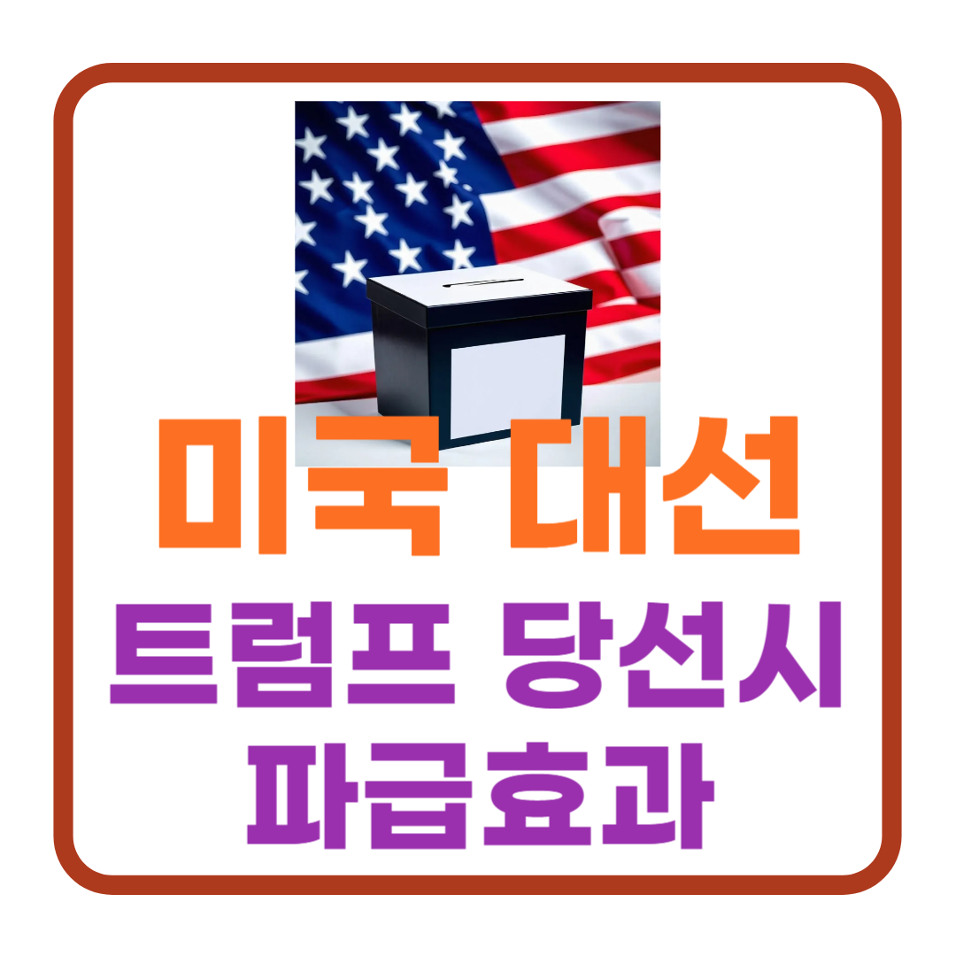 트럼프 재당선시 예상되는 미국 대선 파급효과(미국 대선 트럼프 당선?)