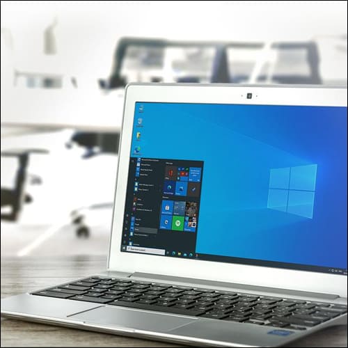 윈도우가 설치된 노트북