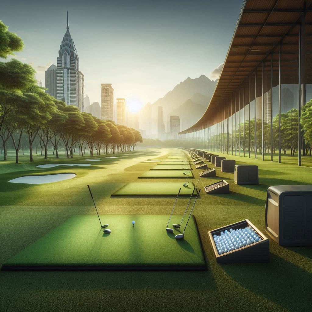 실외골프연습장 배경