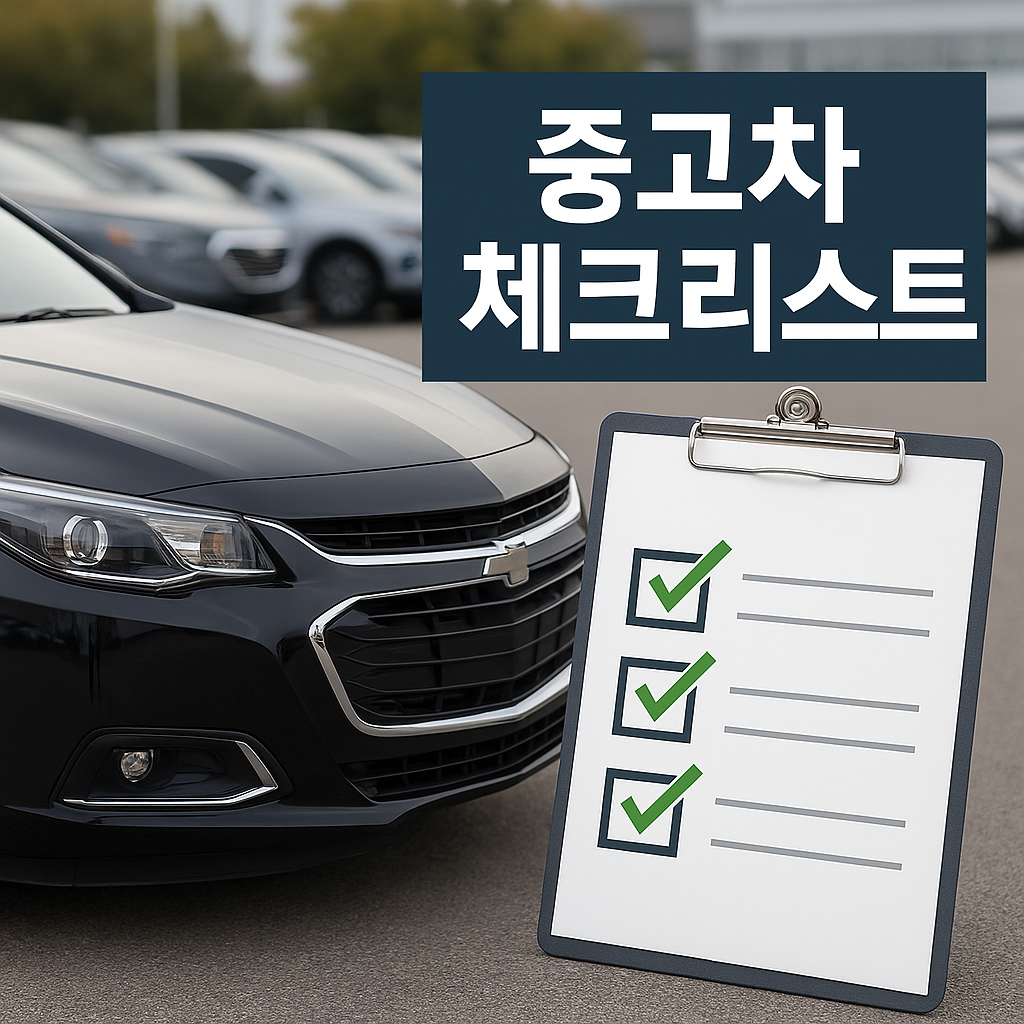 중고차 체크 리스트 인포그래픽
