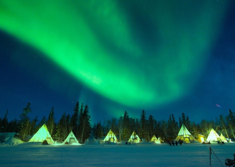 캐나다 오로라를 마주한 순간