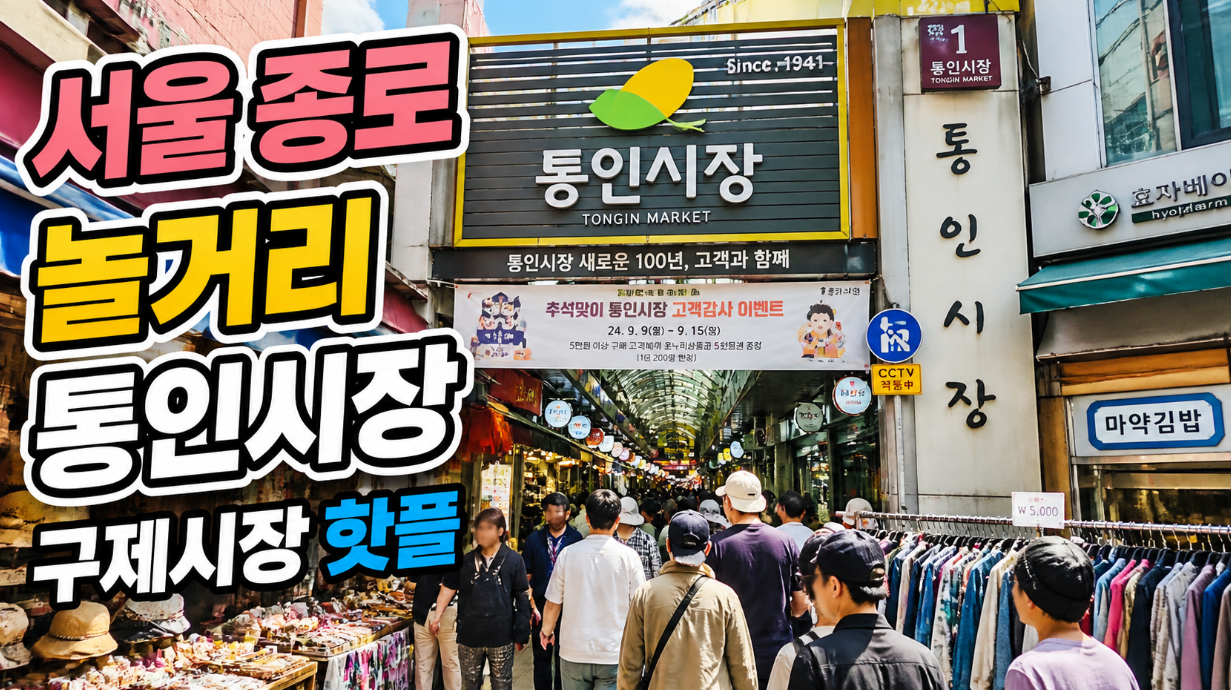 서울 종로 놀거리 핫플 3곳, 통인&middot;구제시장 완벽 정리