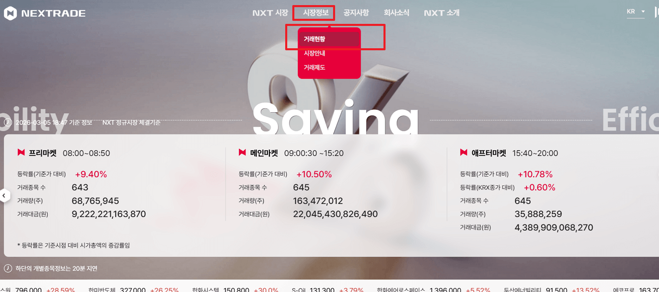 NTX 거래종목 확인