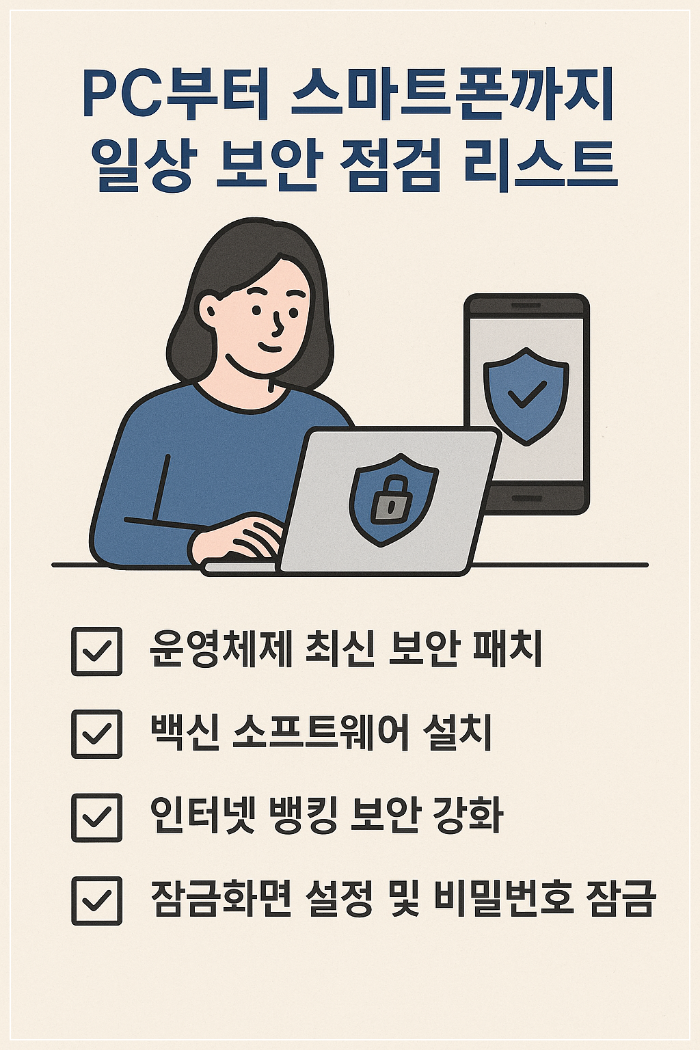 PC부터 스마트폰까지, 일상 보안 점검 리스트