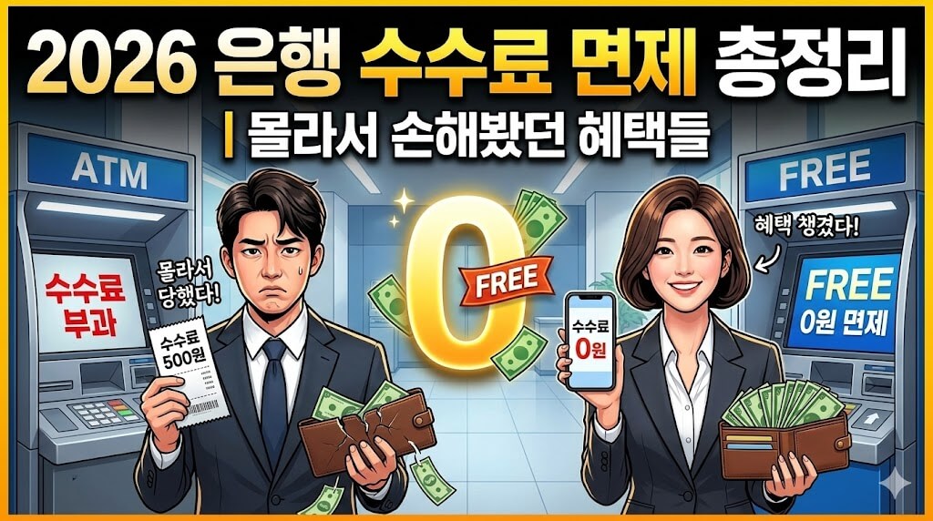 은행 ATM 수수료 0원 만드는 숨은 설정 총정리