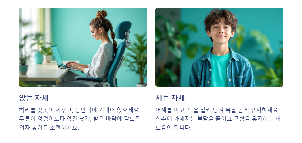 올바른 자세
