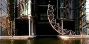 Rolling Bridge, 패딩턴 베이신, 런던, 영국
