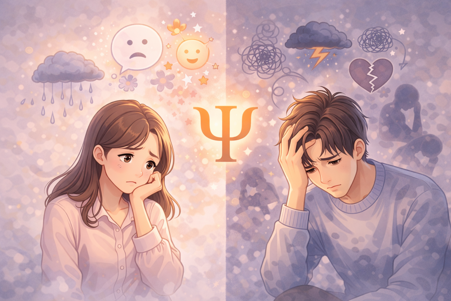 우울감과 우울증의 차이를 심리학적으로 이해하기 이미지