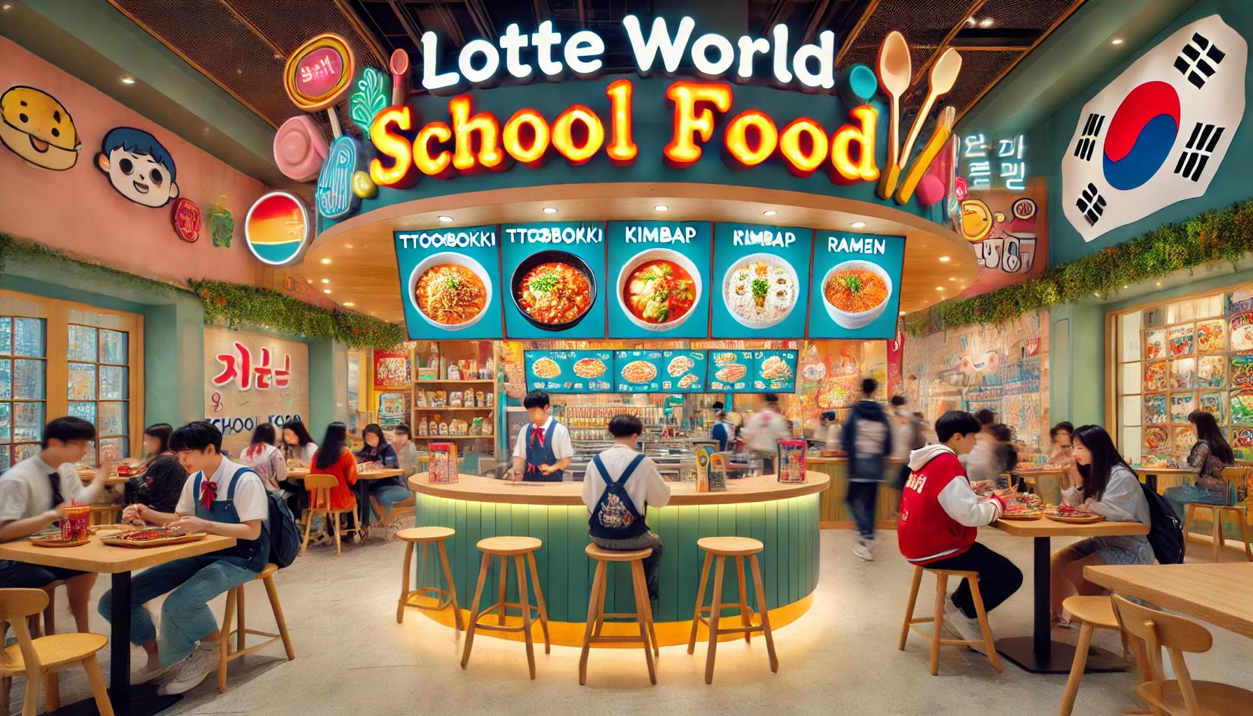 롯데월드 스쿨푸드
