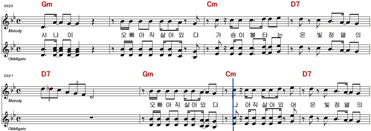 남진 오빠 아직 살아있다 악보