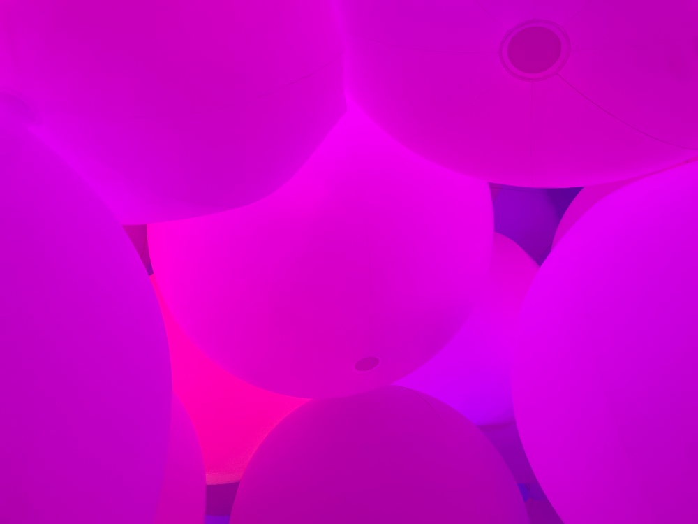 일본 도쿄 팀랩플래닛 관람-평면화하는 세 가지 색과 모호한 아홉 가지 색