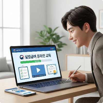 2026 실업급여 수급자격 신청자 온라인 교육 이미지