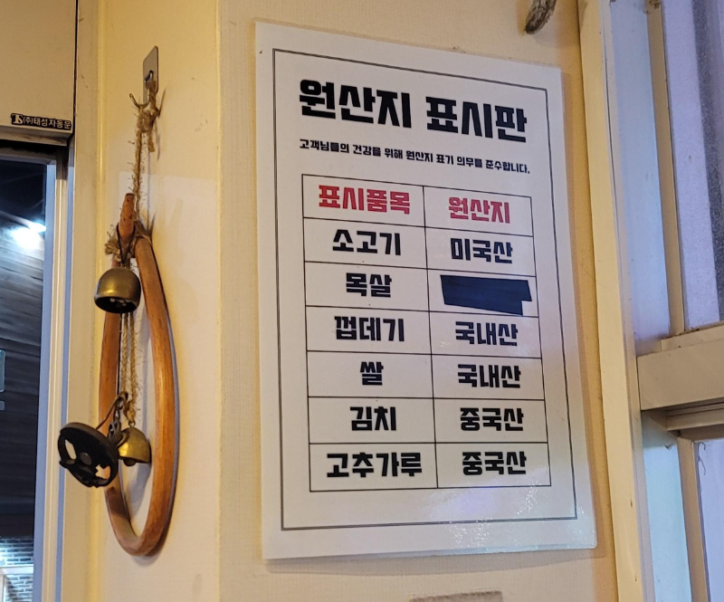 황제오백소갈비살 원산지